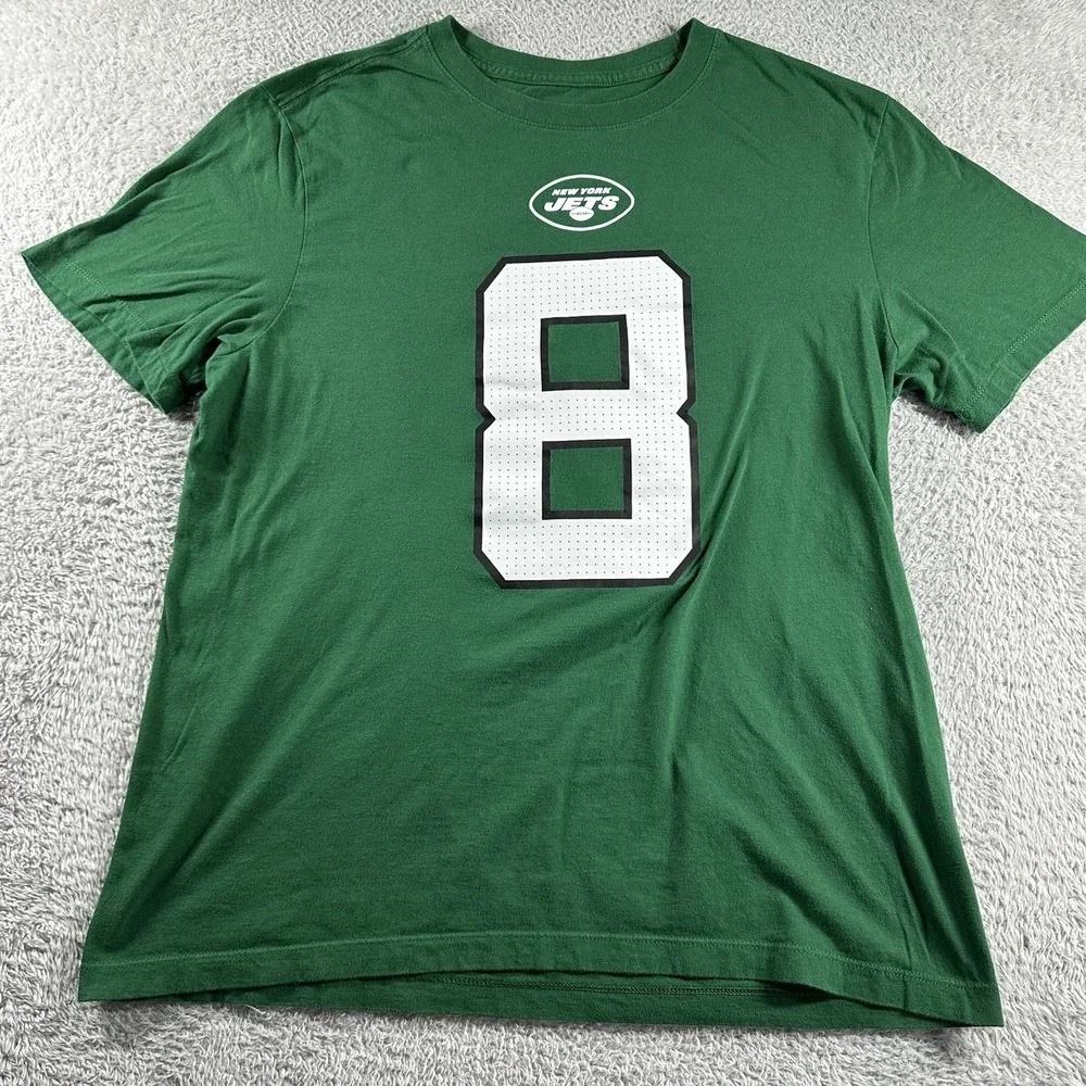 Aaron Rodgers #8 New York Jets Shirt Mens Large Nike Green NY‎ NFL